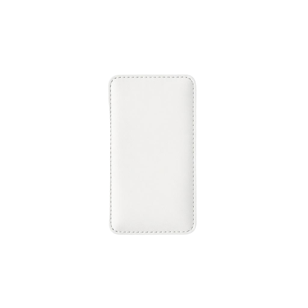 WHITE LEATHER CASE
